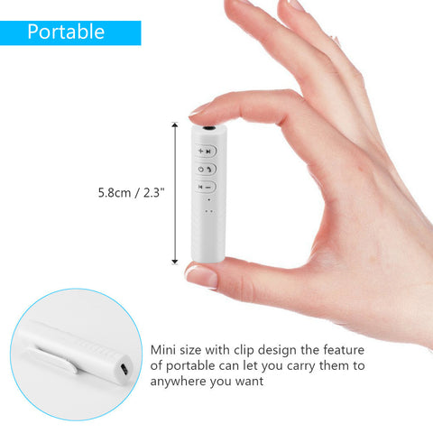 Image of Wireless Bluetooth Aux Audio Adapter Receiver