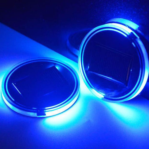 Image of Solar LED Cup Holder Lights 2 Pack