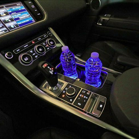 Image of Solar LED Cup Holder Lights 2 Pack