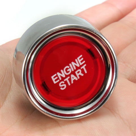 Image of Universal Car Auto Red Illuminated Push Button Touch Switch Engine Start Switch Race Starter