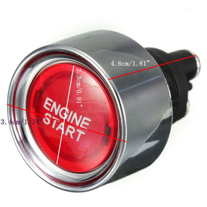 Universal Car Auto Red Illuminated Push Button Touch Switch Engine Start Switch Race Starter