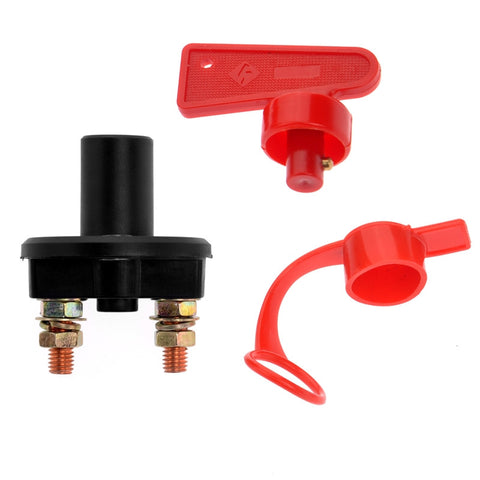 Image of DC 12V-24V Vehicle Auto Car Truck Boat Battery Isolator Cut Off Switch with Removable Key