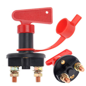 DC 12V-24V Vehicle Auto Car Truck Boat Battery Isolator Cut Off Switch with Removable Key