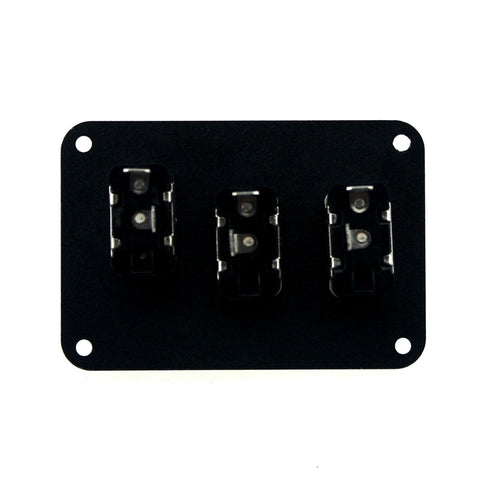 Image of 12V Car 3 Groups Switch Panel 3 Toggle Ignition Switches for Cars Race Cars (Black)