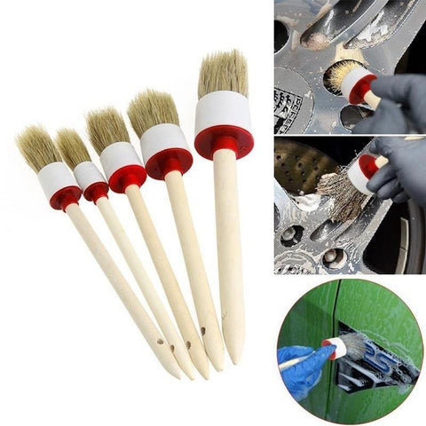 Image of Soft Car Detailing Brush for Cleaning Dash Trim Traction Seats Rims