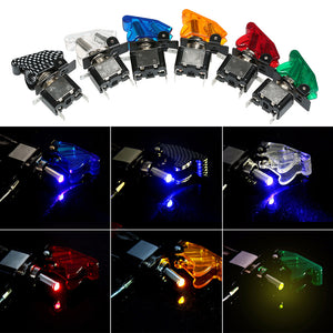 Car Toggle Switch 12V 20A LED Light Toggle Engine Ignition Switch On/Off Button Cover