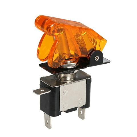 Image of Car Toggle Switch 12V 20A LED Light Toggle Engine Ignition Switch On/Off Button Cover