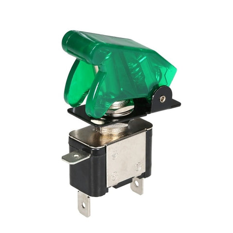 Image of Car Toggle Switch 12V 20A LED Light Toggle Engine Ignition Switch On/Off Button Cover