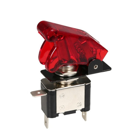 Image of Car Toggle Switch 12V 20A LED Light Toggle Engine Ignition Switch On/Off Button Cover