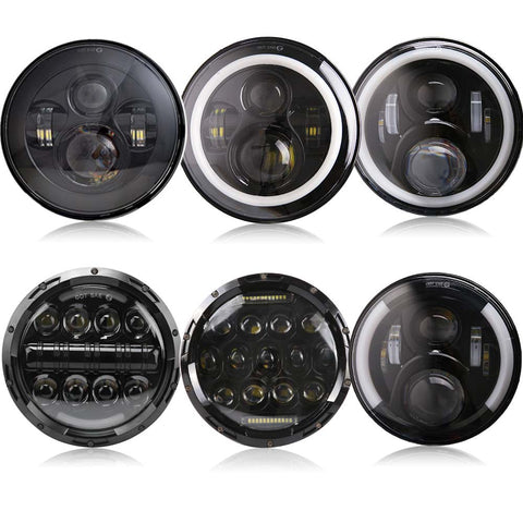 Image of Set of 7” Universal LED Headlights H4