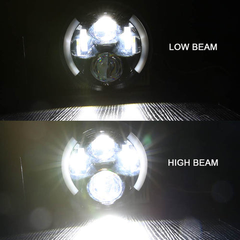 Image of Set of 7” Universal LED Headlights H4