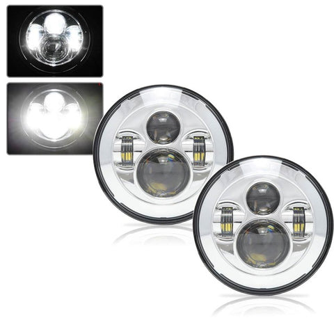 Image of Set of 7” Universal LED Headlights H4