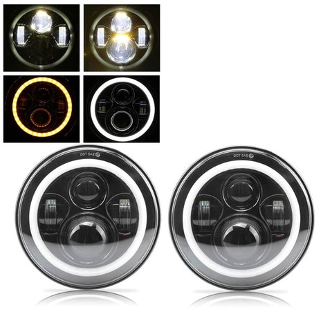 Image of Set of 7” Universal LED Headlights H4