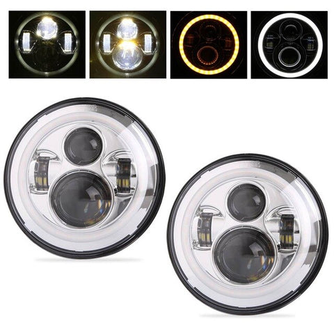 Image of Set of 7” Universal LED Headlights H4