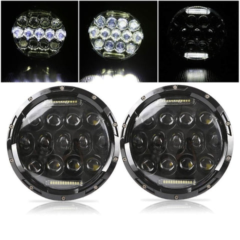 Image of Set of 7” Universal LED Headlights H4