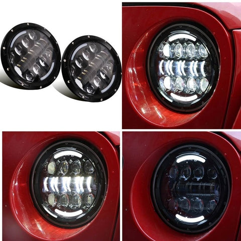 Image of Set of 7” Universal LED Headlights H4